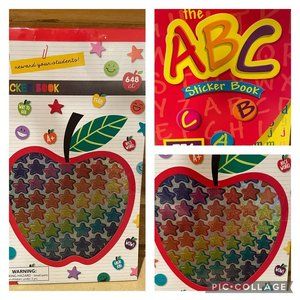 Darice Kids School Supplies Crafts Sticker Books Set of 3